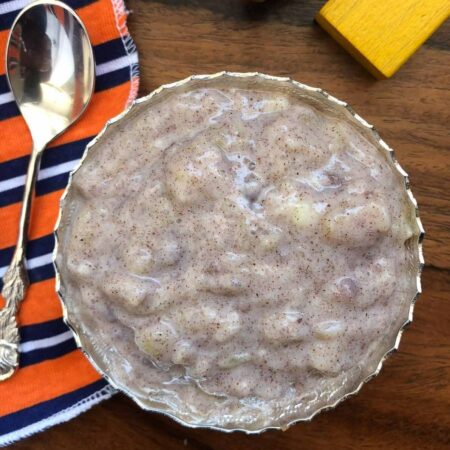 Ragi and apple porridge for babies sales